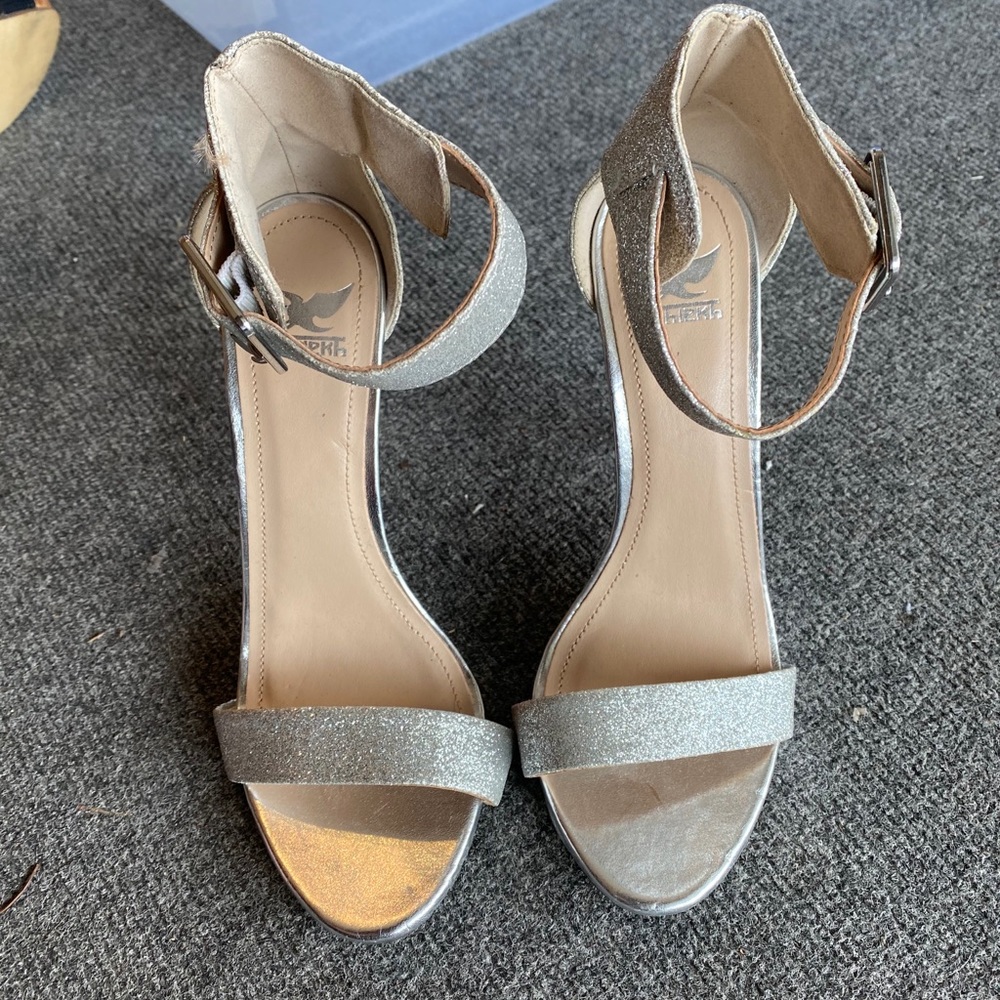 Silver glitter high heels - Picture 4 of 6